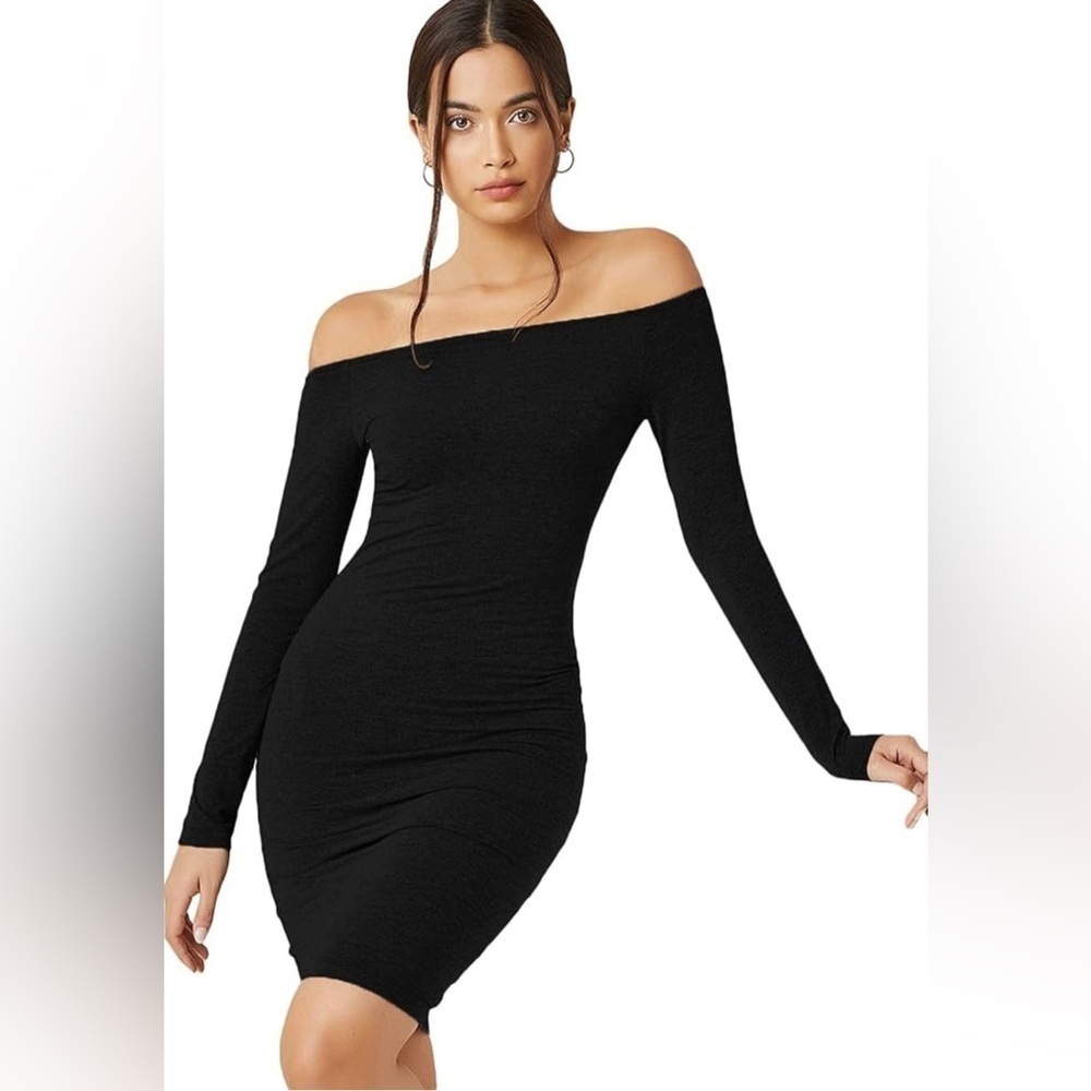Garage Off Shoulder Contour Dress